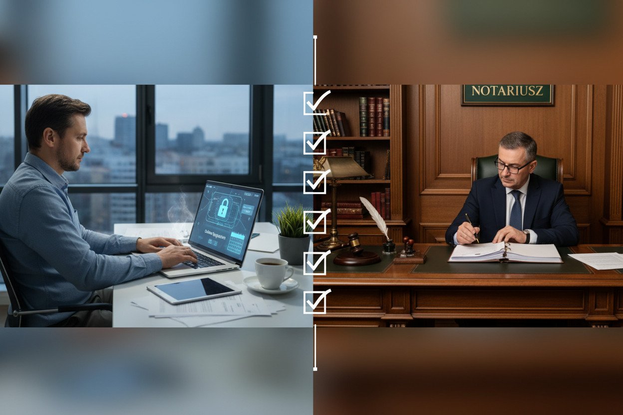 Dwa tryby rejestracji — przez S24 lub u notariusza