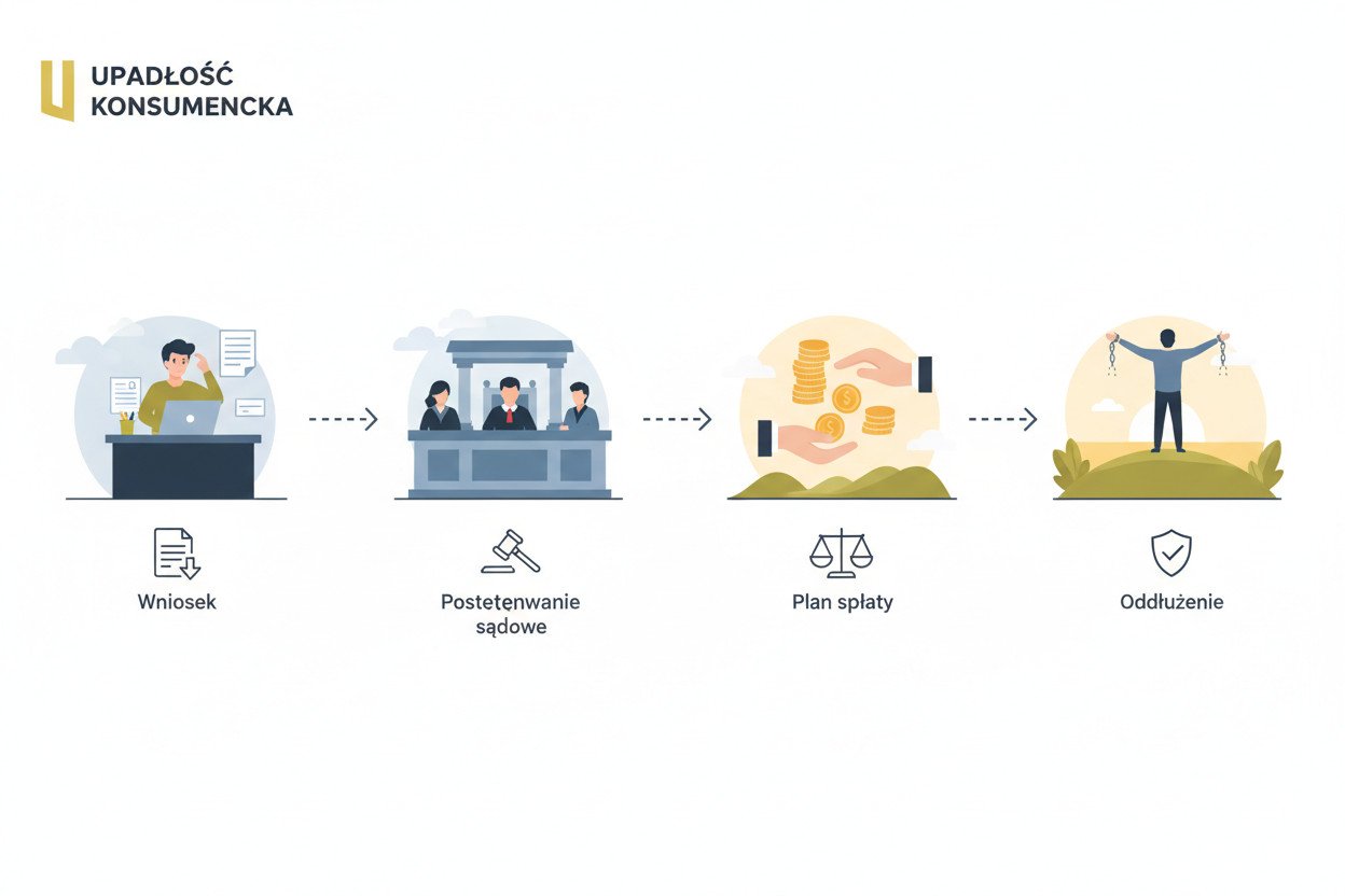 Jak wygląda procedura krok po kroku — od wniosku do oddłużenia